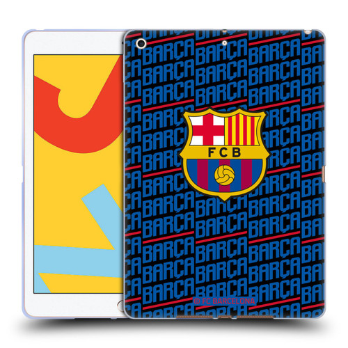 FC Barcelona Crest Patterns Barca Soft Gel Case for Apple iPad 10.2 2019/2020/2021