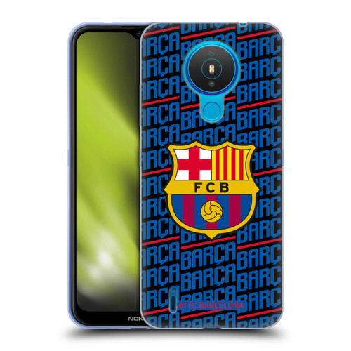 FC Barcelona Crest Patterns Barca Soft Gel Case for Nokia 1.4