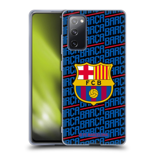 FC Barcelona Crest Patterns Barca Soft Gel Case for Samsung Galaxy S20 FE / 5G