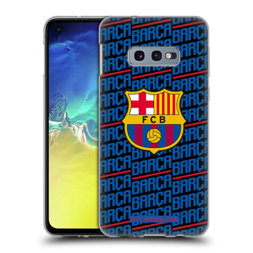 FC Barcelona Crest Patterns Barca Soft Gel Case for Samsung Galaxy S10e