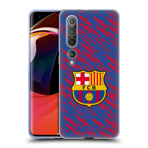 FC Barcelona Crest Patterns Glitch Soft Gel Case for Xiaomi Mi 10 5G / Mi 10 Pro 5G