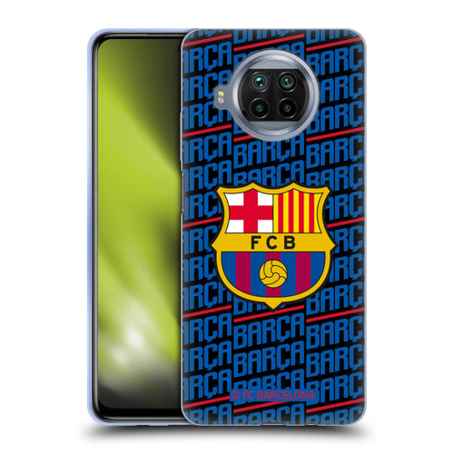FC Barcelona Crest Patterns Barca Soft Gel Case for Xiaomi Mi 10T Lite 5G