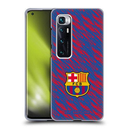 FC Barcelona Crest Patterns Glitch Soft Gel Case for Xiaomi Mi 10 Ultra 5G