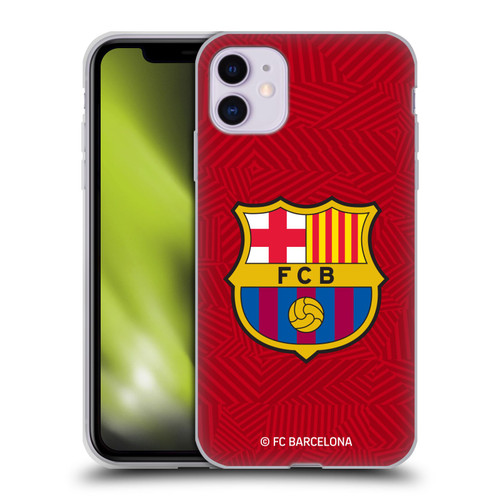 FC Barcelona Crest Red Soft Gel Case for Apple iPhone 11