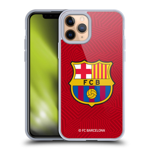 FC Barcelona Crest Red Soft Gel Case for Apple iPhone 11 Pro