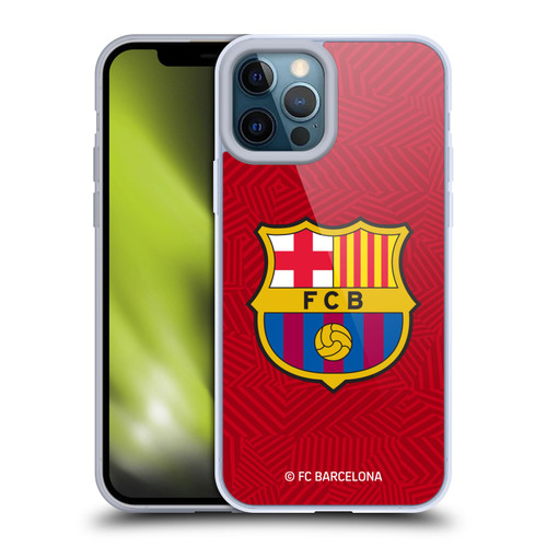 FC Barcelona Crest Red Soft Gel Case for Apple iPhone 12 Pro Max