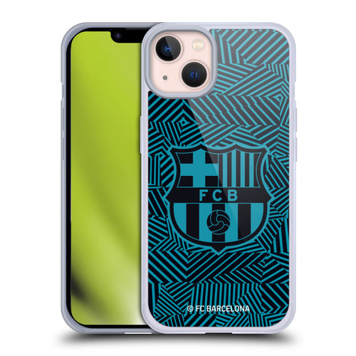 FC Barcelona Crest Black Soft Gel Case for Apple iPhone 13