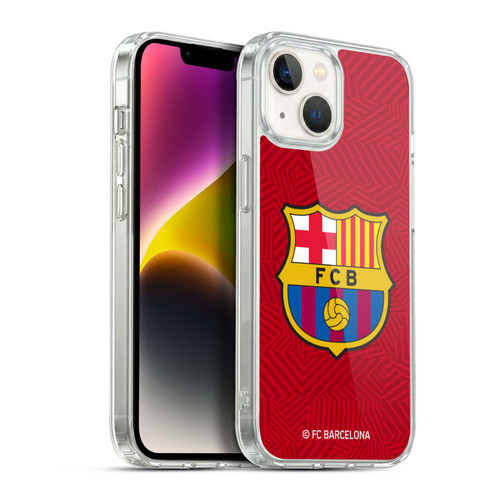 FC Barcelona Crest Red Soft Gel Case for Apple iPhone 14