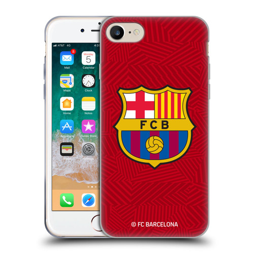 FC Barcelona Crest Red Soft Gel Case for Apple iPhone 7 / 8 / SE 2020 & 2022