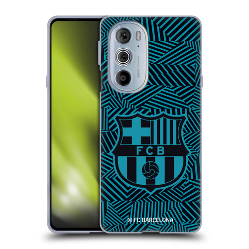 FC Barcelona Crest Black Soft Gel Case for Motorola Edge X30