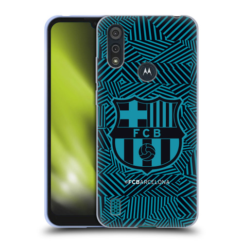 FC Barcelona Crest Black Soft Gel Case for Motorola Moto E6s (2020)