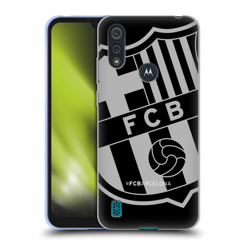 FC Barcelona Crest Oversized Soft Gel Case for Motorola Moto E6s (2020)