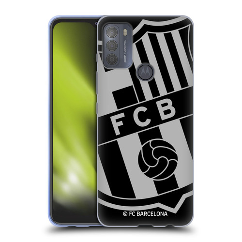 FC Barcelona Crest Oversized Soft Gel Case for Motorola Moto G50