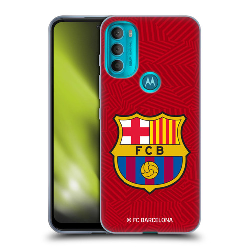 FC Barcelona Crest Red Soft Gel Case for Motorola Moto G71 5G