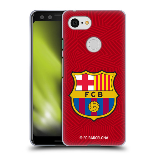 FC Barcelona Crest Red Soft Gel Case for Google Pixel 3