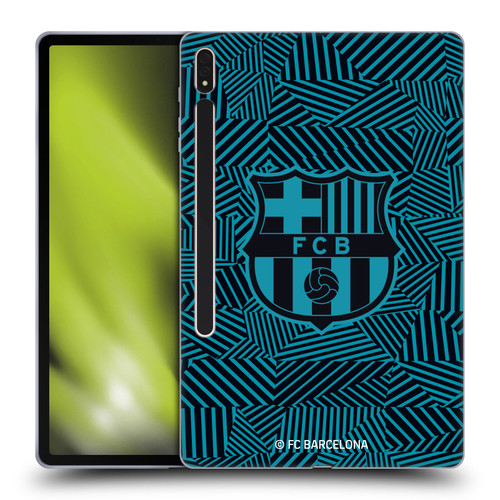FC Barcelona Crest Black Soft Gel Case for Samsung Galaxy Tab S8 Plus