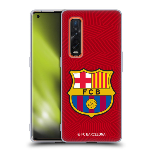 FC Barcelona Crest Red Soft Gel Case for OPPO Find X2 Pro 5G