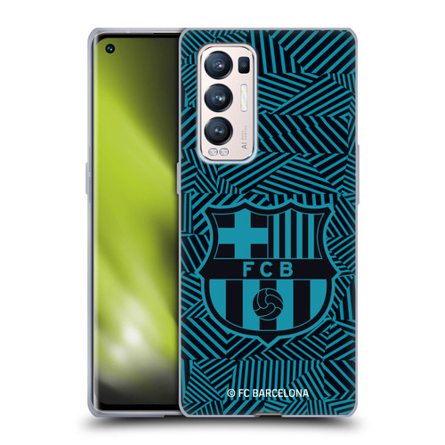 FC Barcelona Crest Black Soft Gel Case for OPPO Find X3 Neo / Reno5 Pro+ 5G