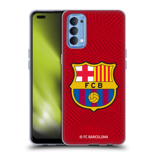 FC Barcelona Crest Red Soft Gel Case for OPPO Reno 4 5G