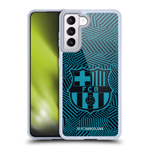FC Barcelona Crest Black Soft Gel Case for Samsung Galaxy S21 5G