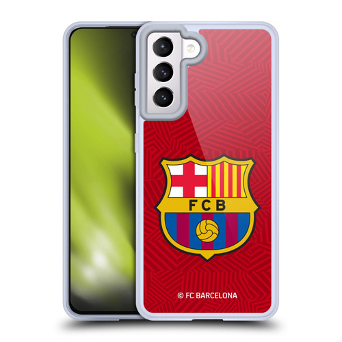 FC Barcelona Crest Red Soft Gel Case for Samsung Galaxy S21 5G