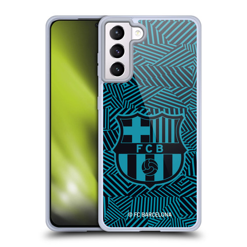 FC Barcelona Crest Black Soft Gel Case for Samsung Galaxy S21+ 5G & MagSafe