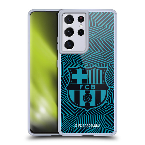 FC Barcelona Crest Black Soft Gel Case for Samsung Galaxy S21 Ultra 5G