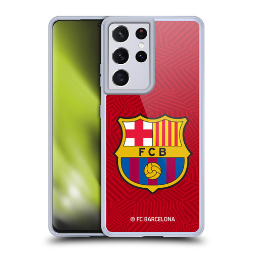 FC Barcelona Crest Red Soft Gel Case for Samsung Galaxy S21 Ultra 5G