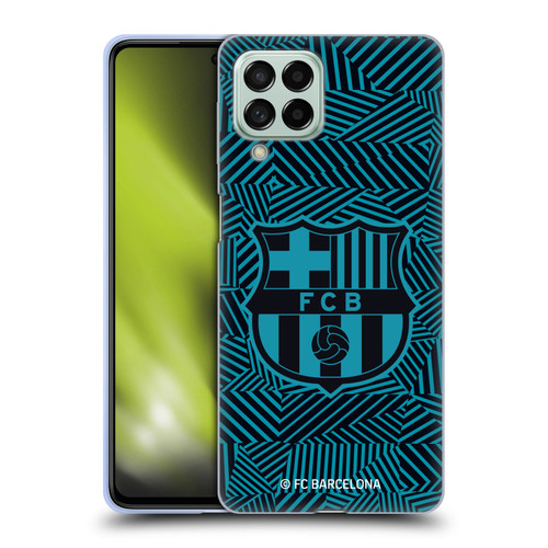 FC Barcelona Crest Black Soft Gel Case for Samsung Galaxy M53 (2022)