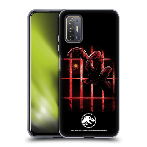 Jurassic World Fallen Kingdom Key Art Claw In Dark Soft Gel Case for HTC Desire 21 Pro 5G