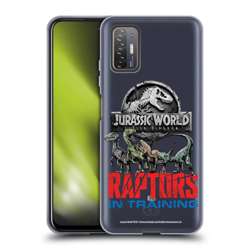 Jurassic World Fallen Kingdom Key Art Raptors In Training Soft Gel Case for HTC Desire 21 Pro 5G