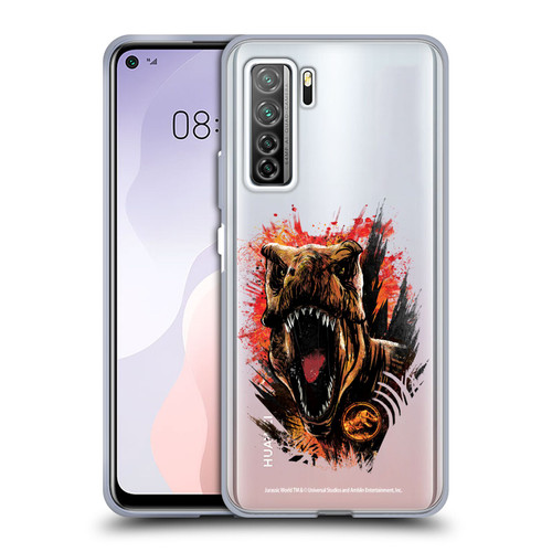 Jurassic World Fallen Kingdom Key Art T-Rex Art Soft Gel Case for Huawei Nova 7 SE/P40 Lite 5G