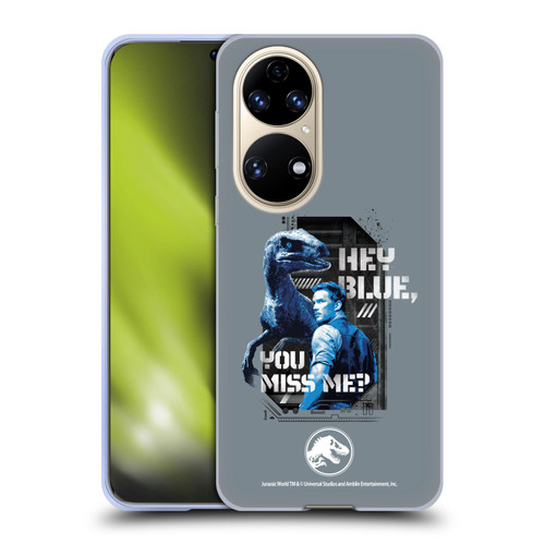 Jurassic World Fallen Kingdom Key Art Hey Blue & Owen Soft Gel Case for Huawei P50