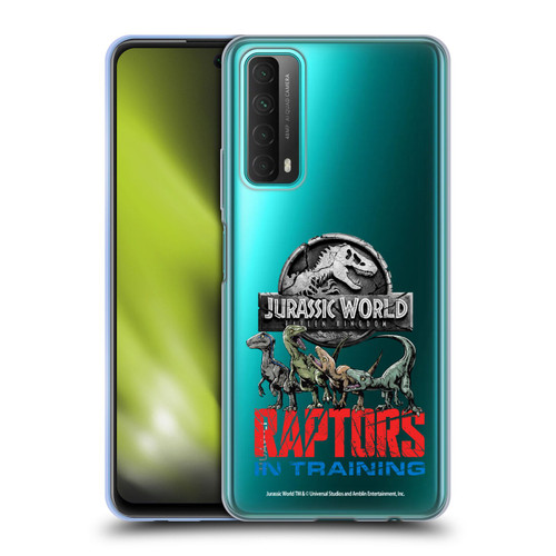 Jurassic World Fallen Kingdom Key Art Raptors In Training Soft Gel Case for Huawei P Smart (2021)