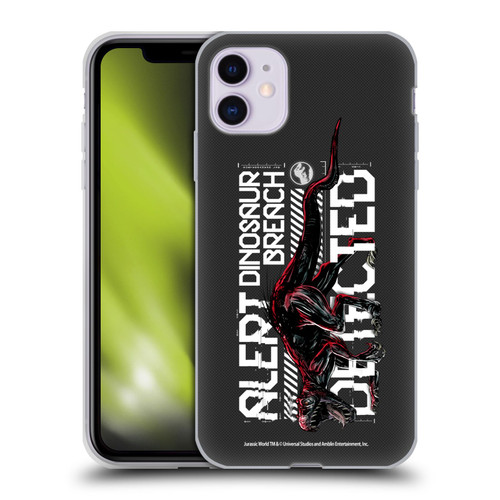 Jurassic World Fallen Kingdom Key Art Dinosaur Breach Soft Gel Case for Apple iPhone 11
