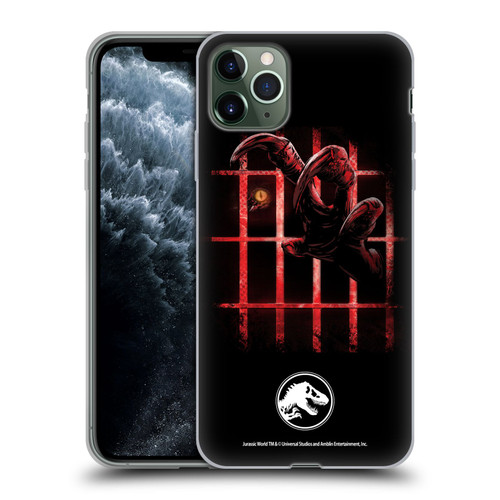 Jurassic World Fallen Kingdom Key Art Claw In Dark Soft Gel Case for Apple iPhone 11 Pro Max