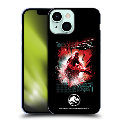 Jurassic World Fallen Kingdom Key Art Mosasaurus Soft Gel Case for Apple iPhone 13 Mini