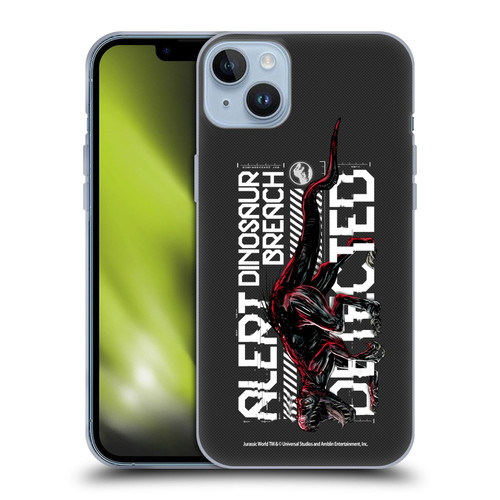 Jurassic World Fallen Kingdom Key Art Dinosaur Breach Soft Gel Case for Apple iPhone 14 Plus
