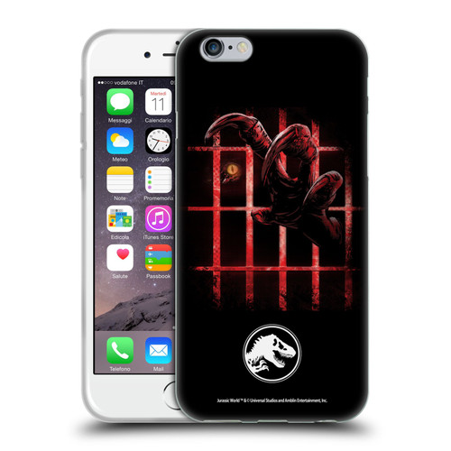 Jurassic World Fallen Kingdom Key Art Claw In Dark Soft Gel Case for Apple iPhone 6 / iPhone 6s