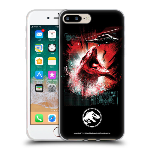Jurassic World Fallen Kingdom Key Art Mosasaurus Soft Gel Case for Apple iPhone 7 Plus / iPhone 8 Plus