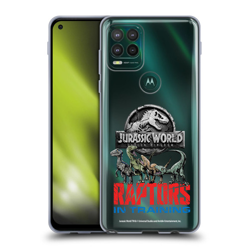 Jurassic World Fallen Kingdom Key Art Raptors In Training Soft Gel Case for Motorola Moto G Stylus 5G 2021