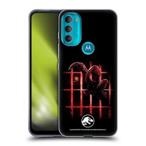 Jurassic World Fallen Kingdom Key Art Claw In Dark Soft Gel Case for Motorola Moto G71 5G