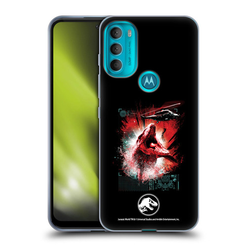 Jurassic World Fallen Kingdom Key Art Mosasaurus Soft Gel Case for Motorola Moto G71 5G