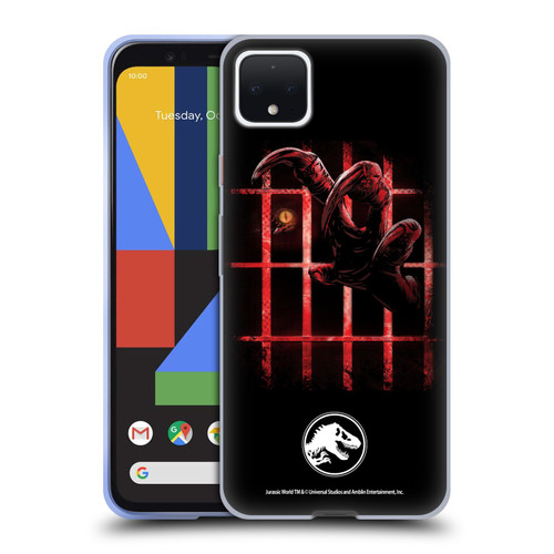 Jurassic World Fallen Kingdom Key Art Claw In Dark Soft Gel Case for Google Pixel 4 XL