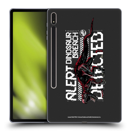 Jurassic World Fallen Kingdom Key Art Dinosaur Breach Soft Gel Case for Samsung Galaxy Tab S8 Plus