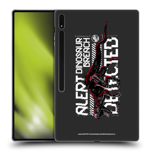 Jurassic World Fallen Kingdom Key Art Dinosaur Breach Soft Gel Case for Samsung Galaxy Tab S8 Ultra