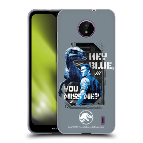 Jurassic World Fallen Kingdom Key Art Hey Blue & Owen Soft Gel Case for Nokia C10 / C20