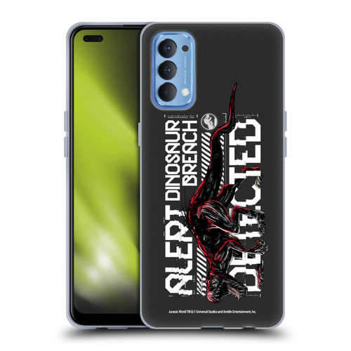 Jurassic World Fallen Kingdom Key Art Dinosaur Breach Soft Gel Case for OPPO Reno 4 5G