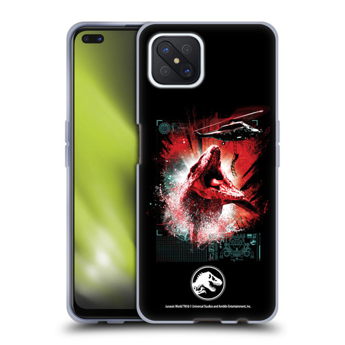 Jurassic World Fallen Kingdom Key Art Mosasaurus Soft Gel Case for OPPO Reno4 Z 5G