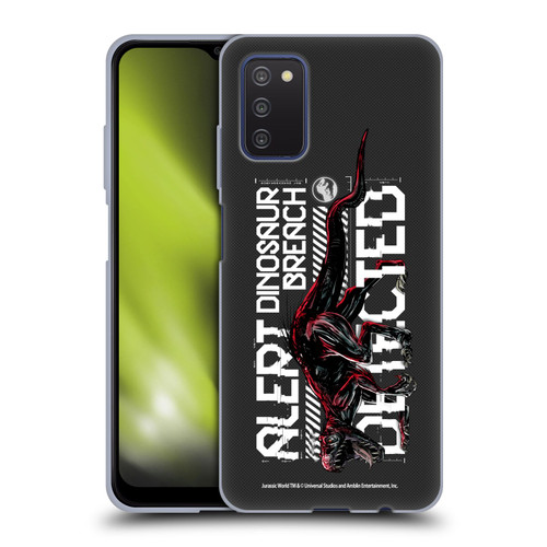 Jurassic World Fallen Kingdom Key Art Dinosaur Breach Soft Gel Case for Samsung Galaxy A03s (2021)